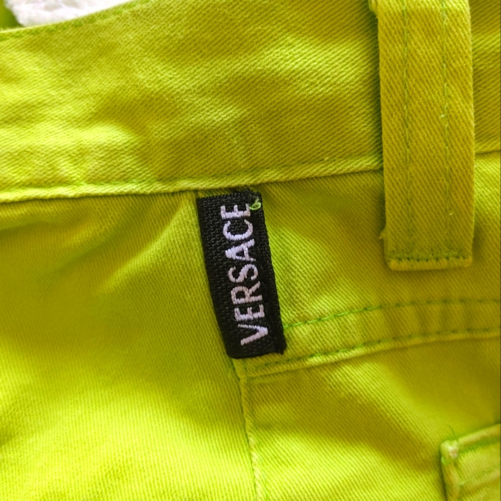 Versace Vibrant Lime Trousers